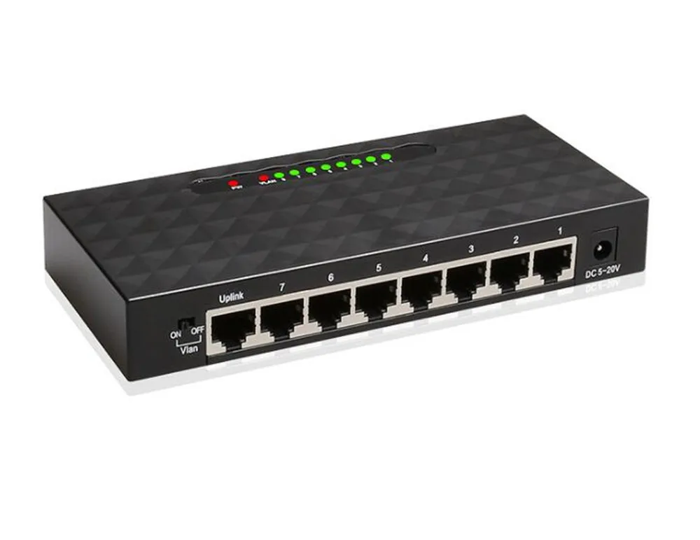 8 Port 10/100/1000Mbps Gigabit Network Switch High Performance