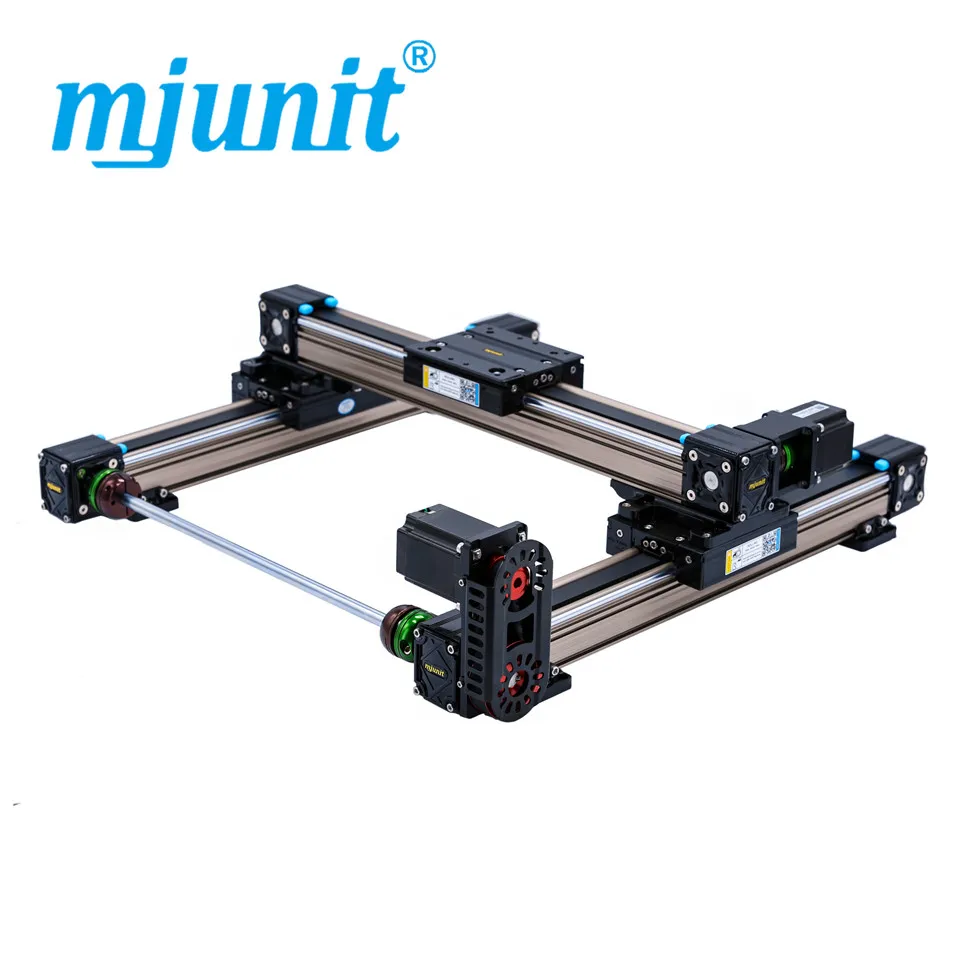 

mjunit automatic xy axis gantry glue dispensing machine linear slide module, glue spraying synchronous belt high-speed guide