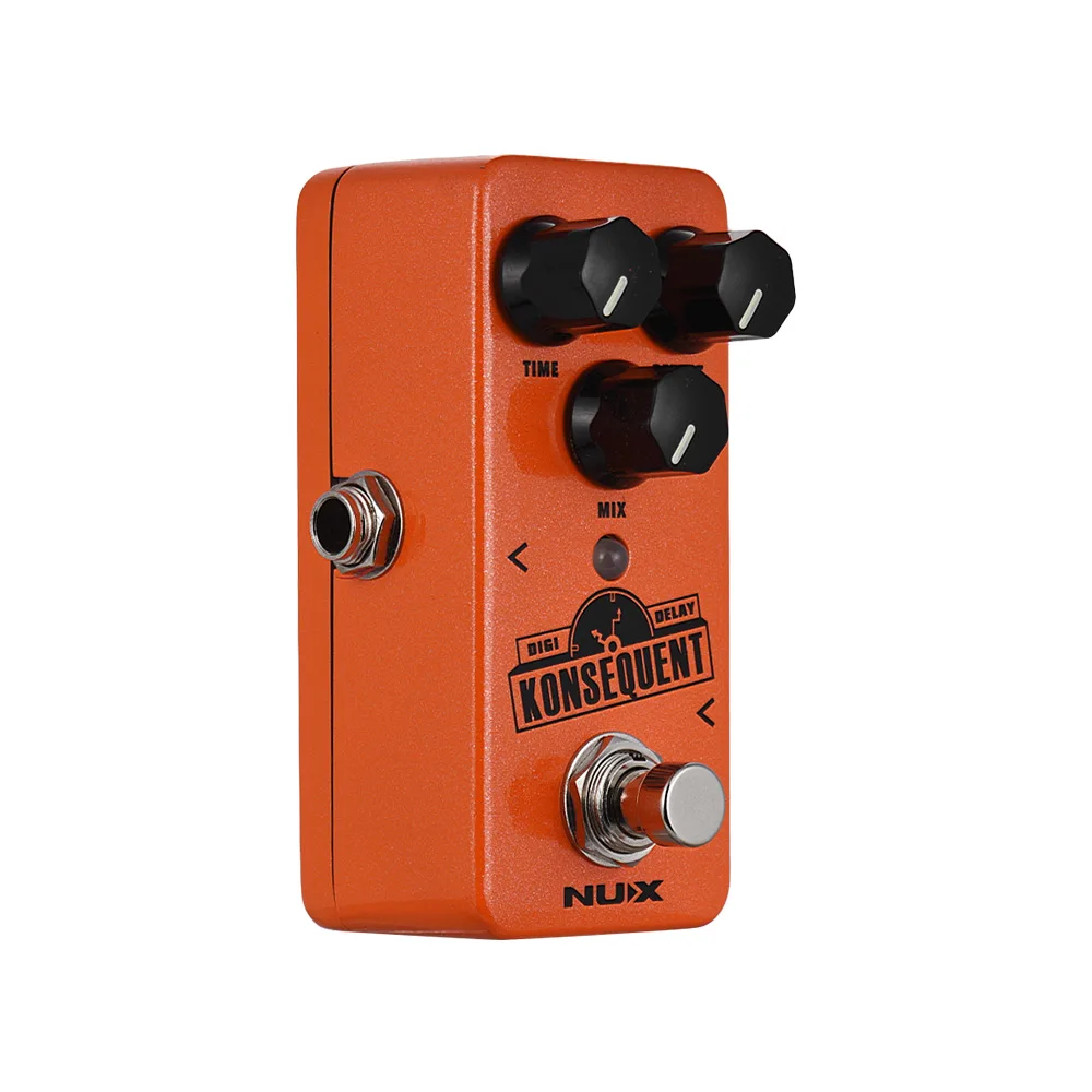 NUX NDD 2 KONSEQUENT цифровые гитарные педали с эффектом Delay 800ms диапазон задержки Tap Tempo