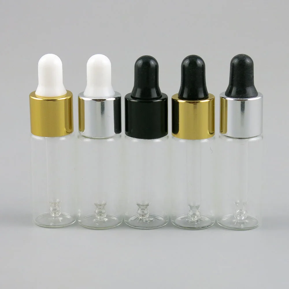 5x5 мл портативное прозрачное стекло E-liquid прозрачные бутылки с 5 цветная пипетка эфирное масло химический парфюм косметический контейнер