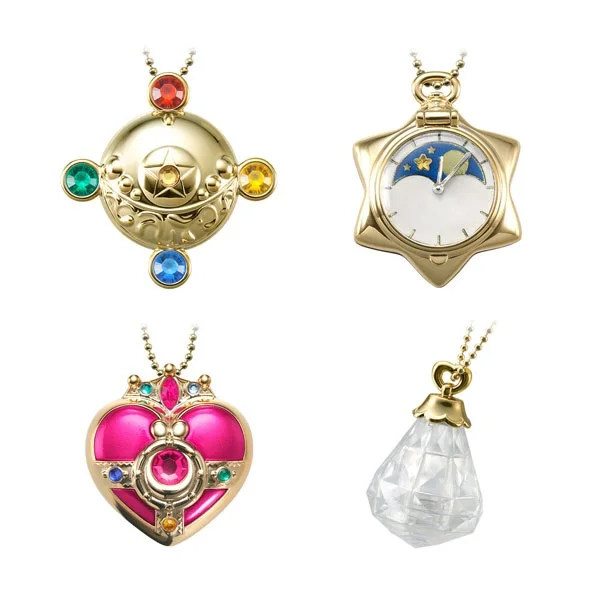 

Pretty Soldier Sailor Moon Sailormoon Anime Transformation Brooch Plastic Non-eating Candy Toy
