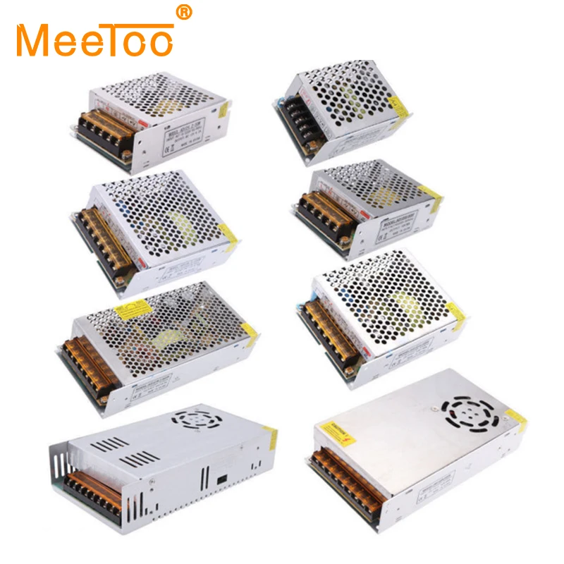 

MeeToo Led Power Supply AC100-240V to DC12V Switching Transformer In 1A 2A 3A 5A 8A 10A 15A 20A 30A Power Adapter For Led Strip