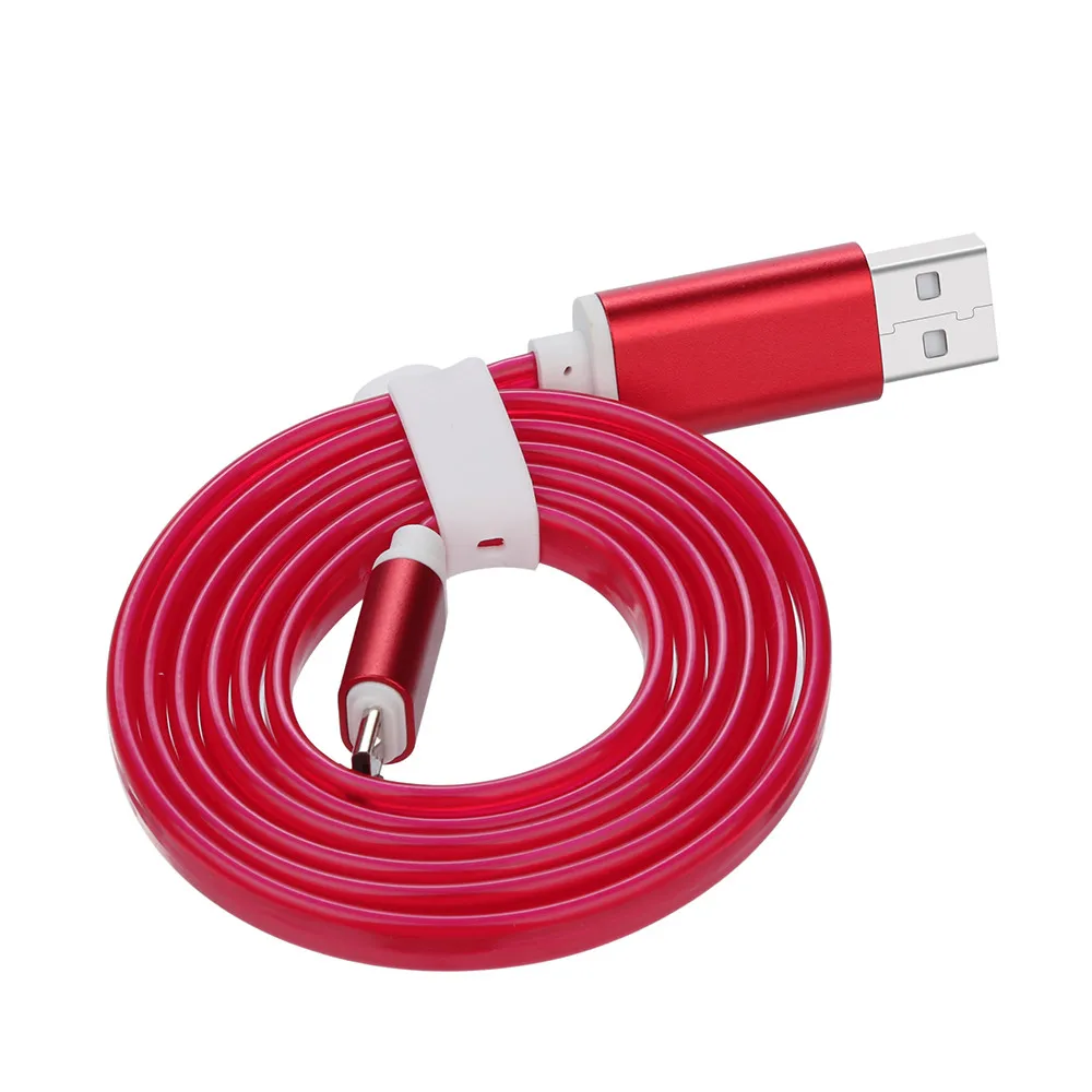 Micro USB Cable 2.4 A Quick Charge LED Flow Glow Tracking Marquee Data