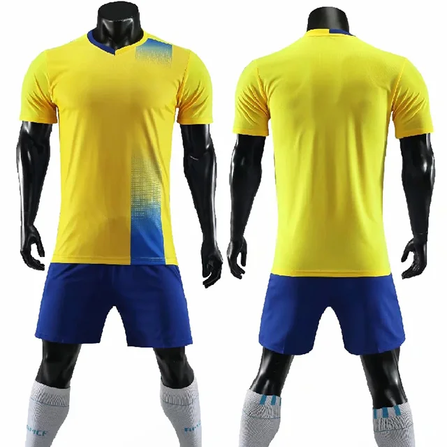 Футбольные майки мужские футбольные футболки на заказ, шорты, комплекты униформы, футбольные майки для взрослых колледжа - Цвет: yellow