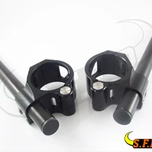 Мотоцикл с ЧПУ Разделение стояк клип на ручке бары для Suzuki GSXR1000 2007-2008 черный