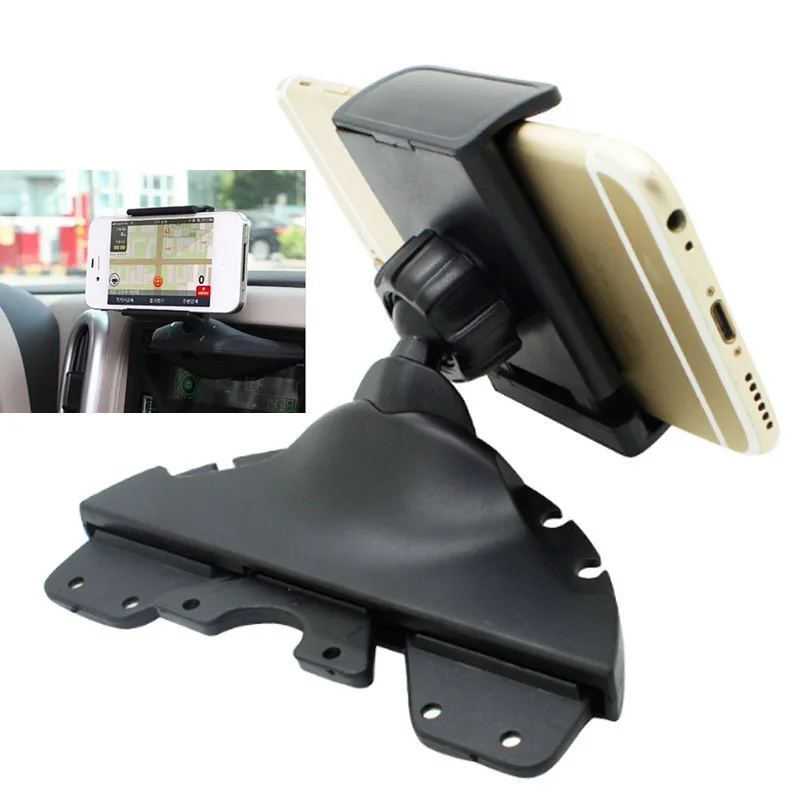 Car CD Player Slot Mount Cradle GPS Tablet Phone Holders Stands For HTC