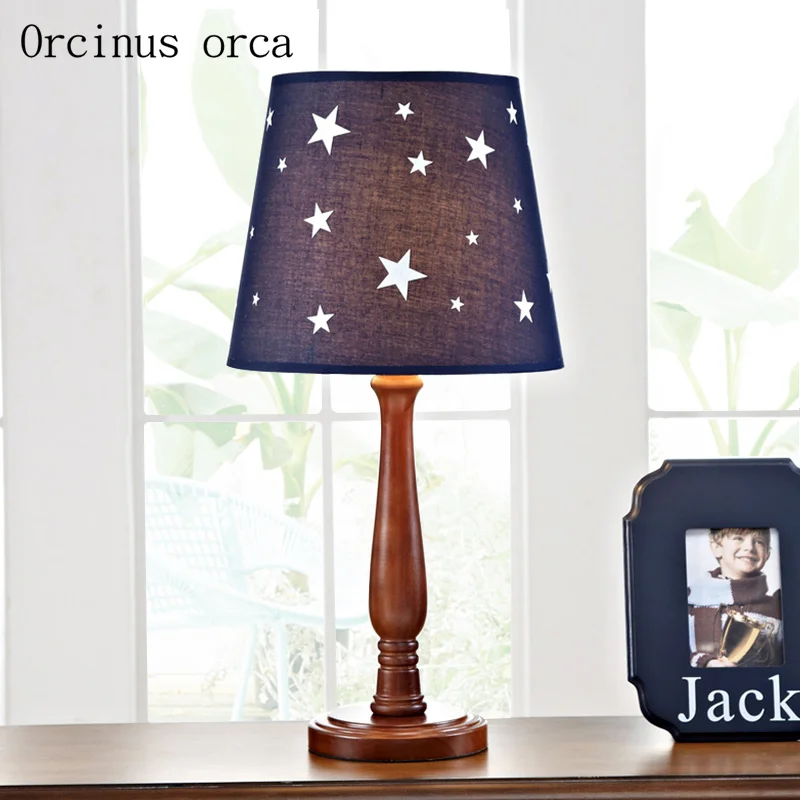 Американская креативная звезда детская настольная лампа мальчик спальня прикроватная лампа Мультфильм персонасветодиодный LED твердая
