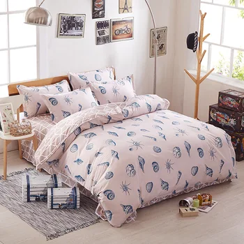 

4pcs Bedding Sets Home Textile Duvet Cover Bed Sheet Pillow Cover Polyester Autumn Winter Warm Brand 2018 Be01011