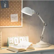 Светодиодный настольный светильник в скандинавском стиле с металлическим роботом, настольная лампа для чтения, настольная лампа, прикроватная лампа высокого качества, настольные лампы