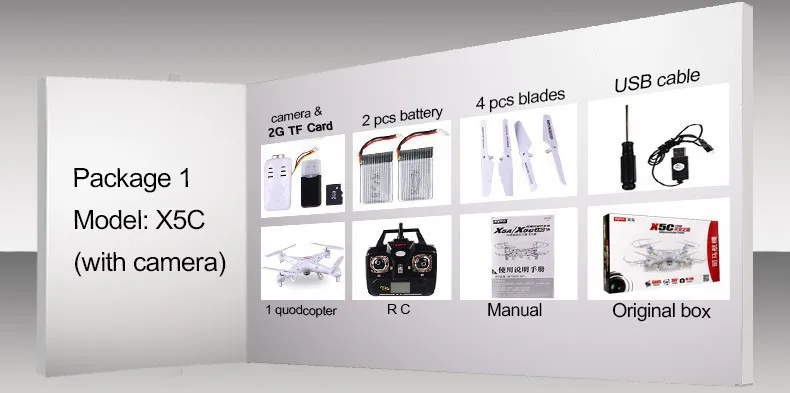 Премиум пульт дистанционного управления RC Квадрокоптер самолет Syma X5C с 200 W 2MP HD камерой