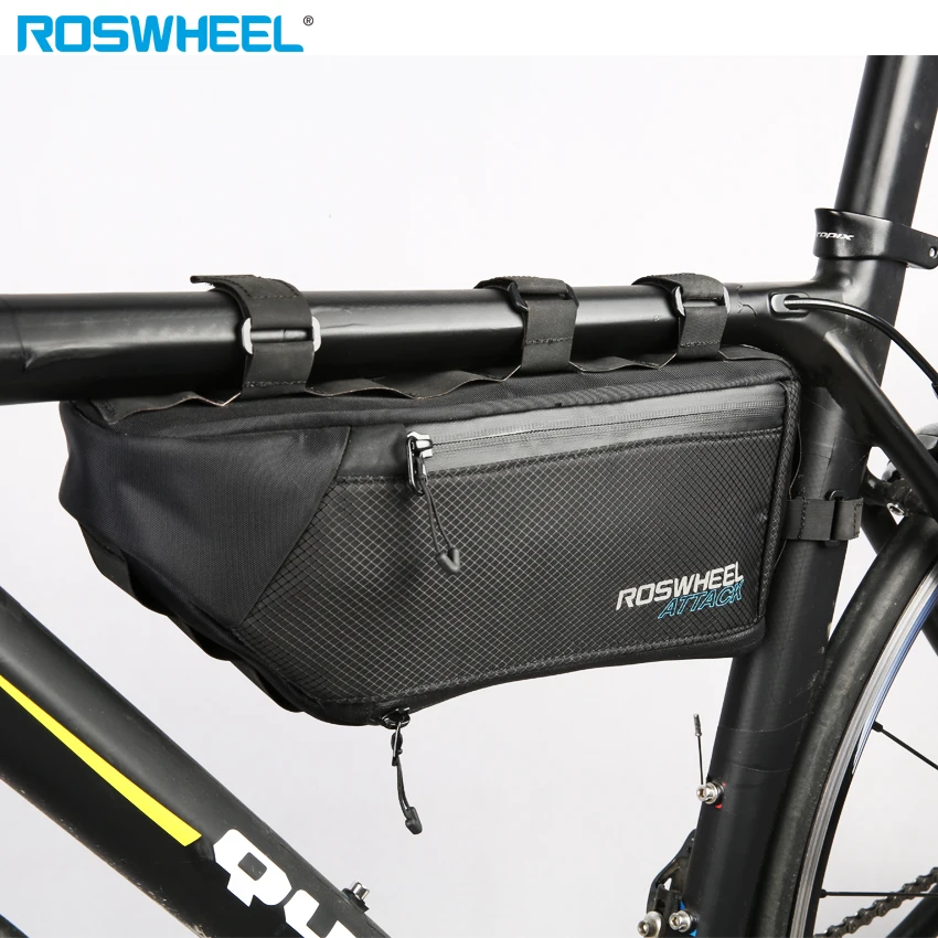 

ROSWHEEL MTB bicycle bike front frame tube Triangle bag cycling bycicle accessories 2017 4L 100% waterproof In Stock
