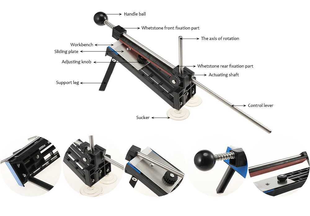 Новое обновление, точилка для ножей из стали, профессиональная точилка для кухонных ножей, заточка с фиксированным углом, инструменты для заточки камней