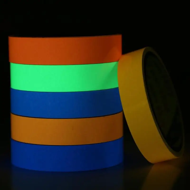 Excellent 20mmx3m Reflective Glow Tape Self-adhesive Sticker Fluorescent Warning Tape Cycling Warning Security Tape 7