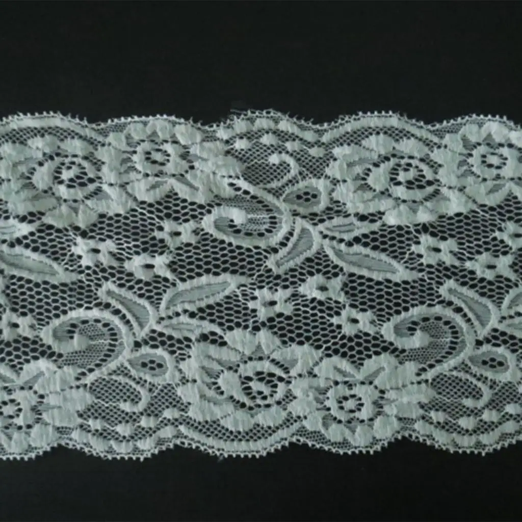 5 Yards 15cm Floral Stretch Lace Trim Ribbon DIY Handmade Sewing Accessories Strap Craft/Dress&Headband/Decoration/Gift Wrap
