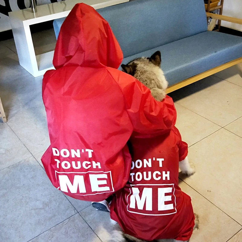Tide Brand Medium Large Dog Raincoat Dogs Rain Coat Pet Clothes Puppy Doberman Labrador Waterproof Golden Retriever Jacket TLC02