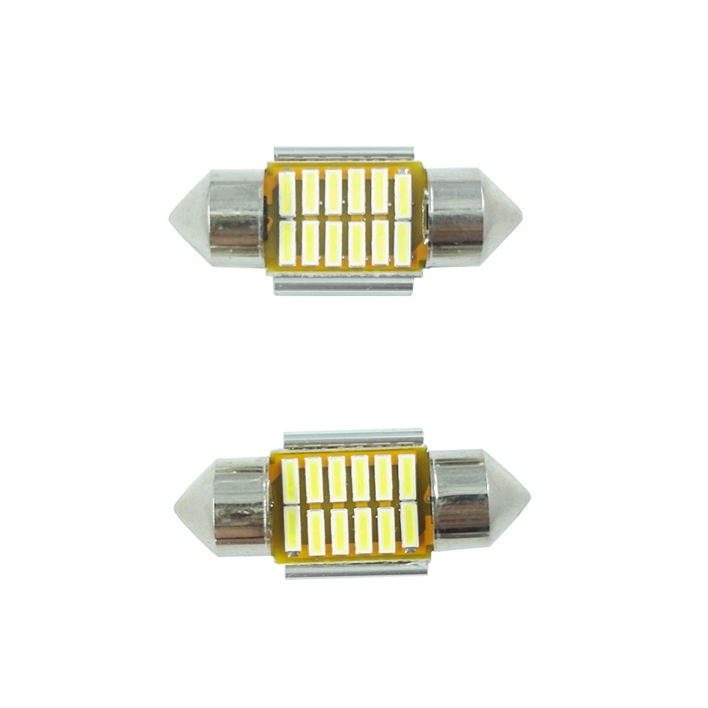 ECAHAYAKU 10 шт. 31 мм 36 39 41 C5W C10W 4014 светодиодные CANBUS автомобильные гирлянды внутренние