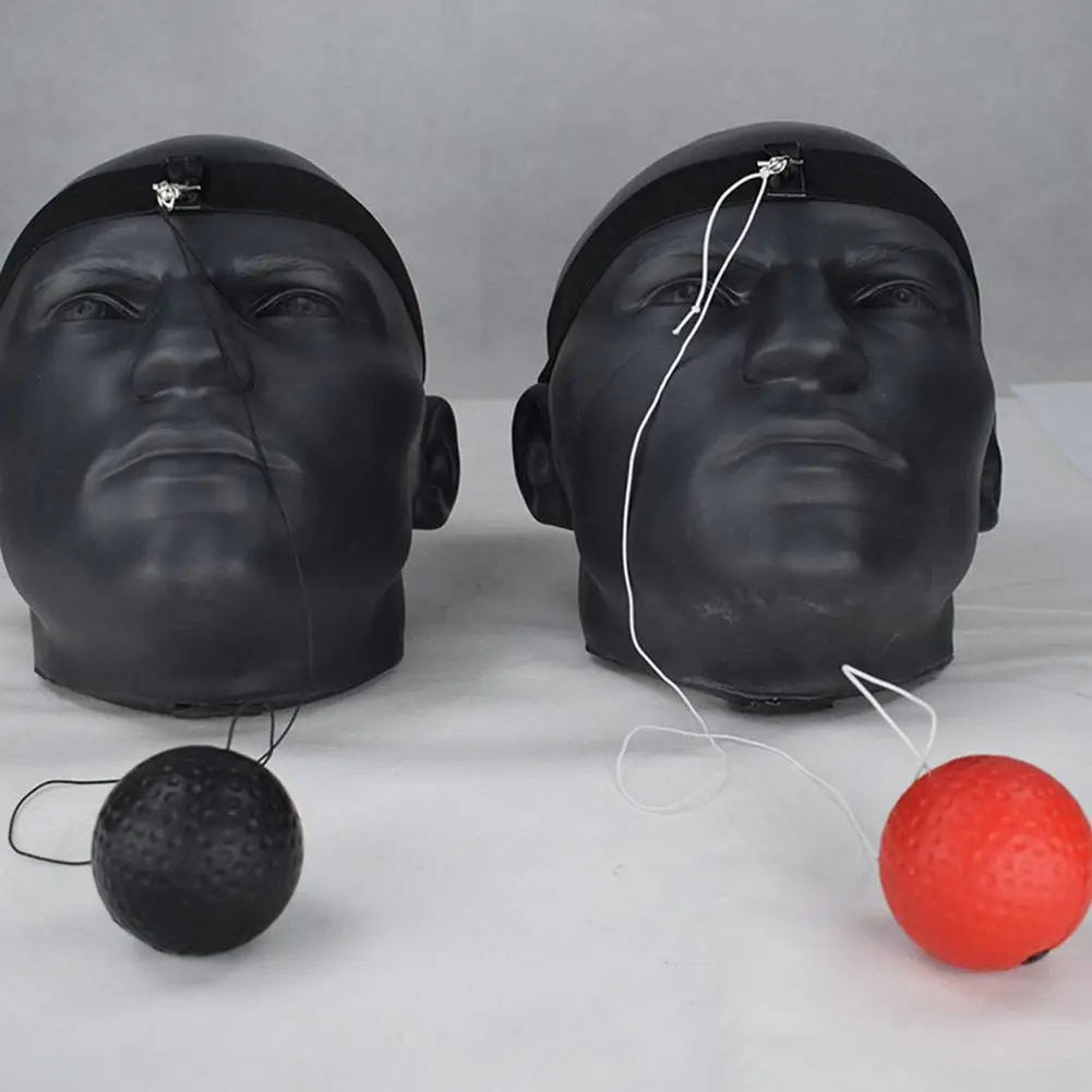 Боксерский бой мяч теннисный мяч с головным диапазоном для тренировки скорости реакции рефлектора в боксе пробивки