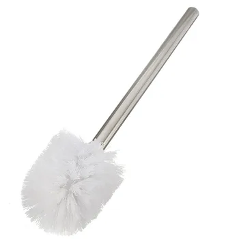

Best Promotion 1Pcs Replacement Stainless Steel WC Bathroom Cleaning Toilet Brush White Head Hold Bathroom Tool
