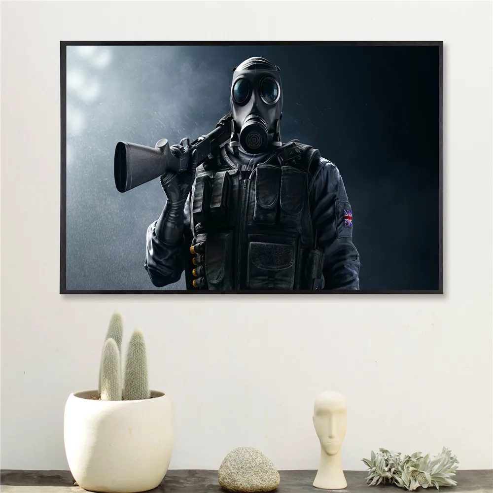 Rainbow Six Siege Tom Clancy's плакаты и принты настенные художественные декоративные картины на холсте для гостиной домашний декор Unframe - Цвет: 8