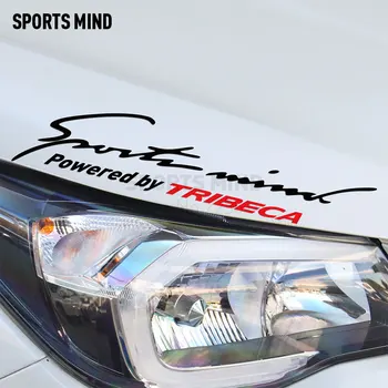 

2 Pieces Sports Mind Car Styling On Car Lamp Eyebrow Car Sticker Decal For subaru tribeca car accessories