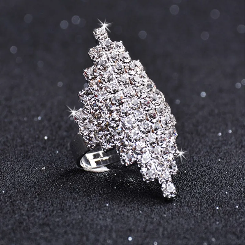 

Women Zirconia Ring Fashion Wedding Jewelry Female Engagement Ring Female Crystal Silver Ring Party New Gift