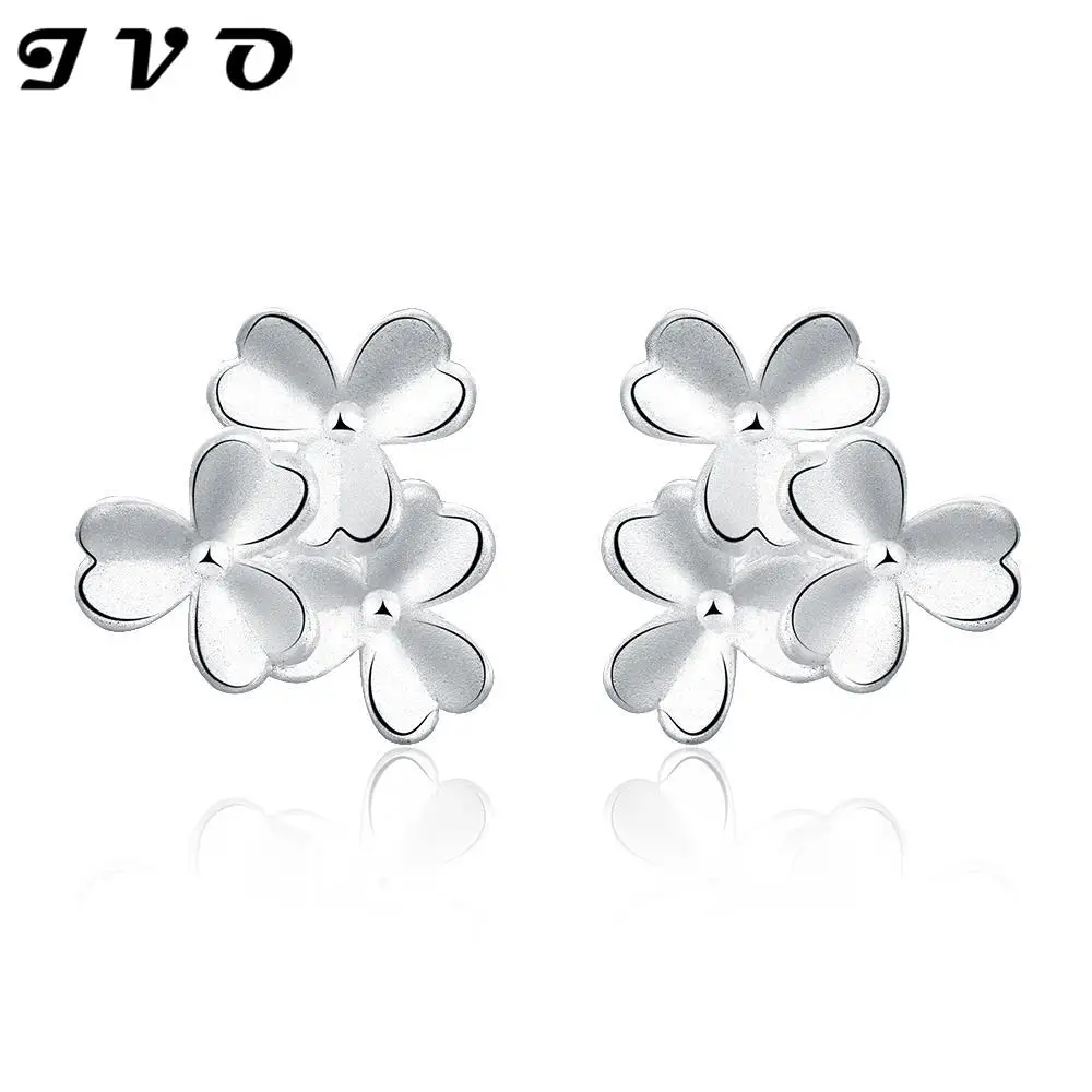 flat flower earrings