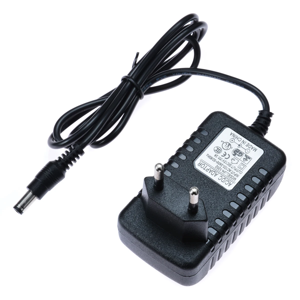 12V 2A EU Plug Charger Adapter Power Supply Converter Universal for LED light strips Camera Video MP4 Audio