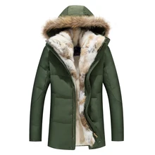 Новая зимняя Толстая теплая хлопковая мужская приталенная куртка Мужская парка с капюшоном Повседневная стеганая верхняя одежда модное Стеганое пальто на подкладке