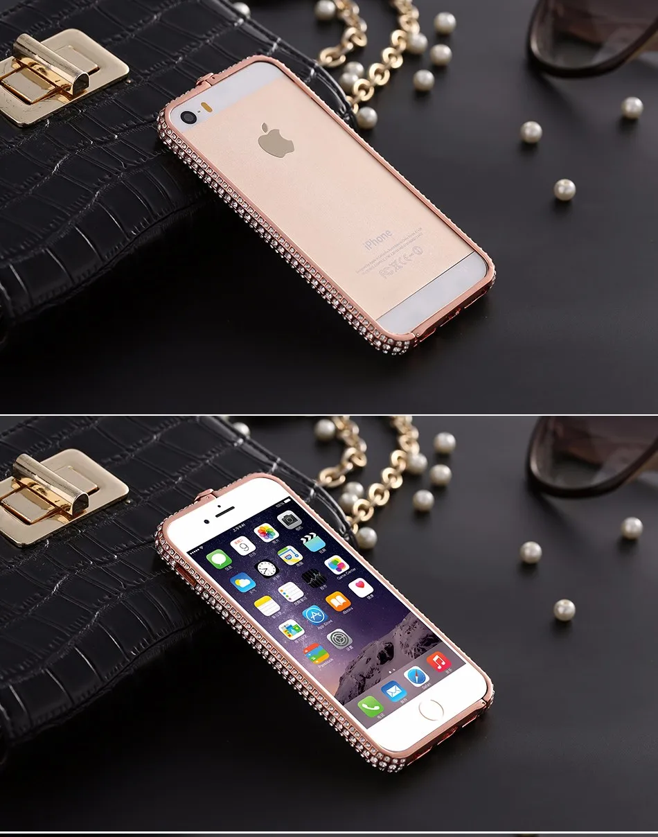 Bling Diamond Frame Bumber For Iphone 5 5S SE 1 (9)