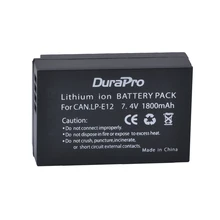 1800 mAh LP-E12 LPE12 цифровых фотокамер для canon LP E12, EOS M M2 100D поцелуй X7 Rebel SL1 высокого качества сменные батарейки