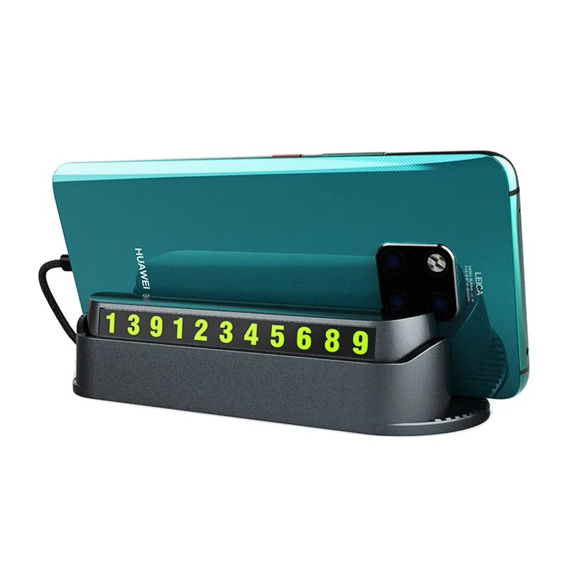 

Multi-function Phone Number Card Plate Telephone Number Car Park Stop + Mobile phone stand + bobbin winder