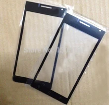 10pcs/lot Black Color for Huawei Ascend P1 Touch Screen Out Lens Front Glass Cell phones Replacement Free Shipping