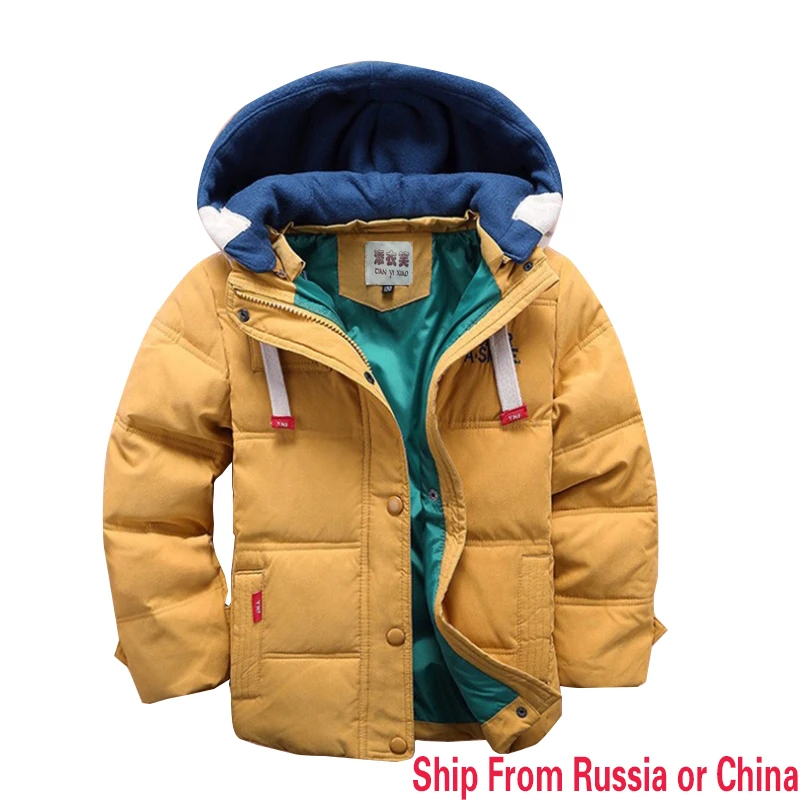 Ship from russian New children Down & Parkas winter kids outerwear boys casual warm hooded jacket for boys solid boys warm coats Ship from russian New children Down & Parkas winter kids outerwear boys casual warm hooded jacket for boys solid boys warm coats