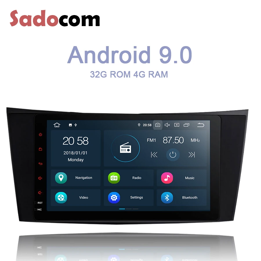 Sale 8" PX6 2 din Android 9.0 Car DVD player 6 Core 64GB ROM 4GB RAM autoradio Bluetooth wifi For Benz W211 W463 W219 W209 2004-2011 1