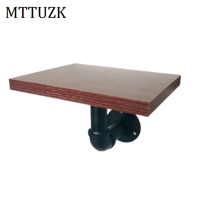 MTTUZK кованая железная полка для водопроводных труб настенная книжного шкафа