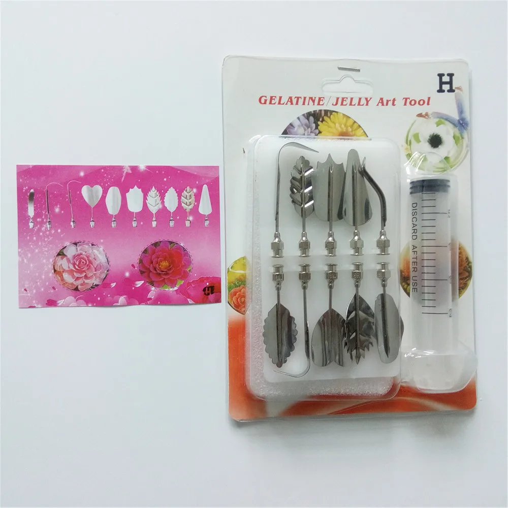 New Gelatin Art Tools Jelly Syringe Needles Stainless Steel Jelly Gel