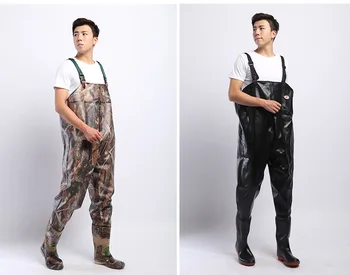 Chest Fishing Waders Hunting Bootfoot with Wading Belt Waterproof for Men