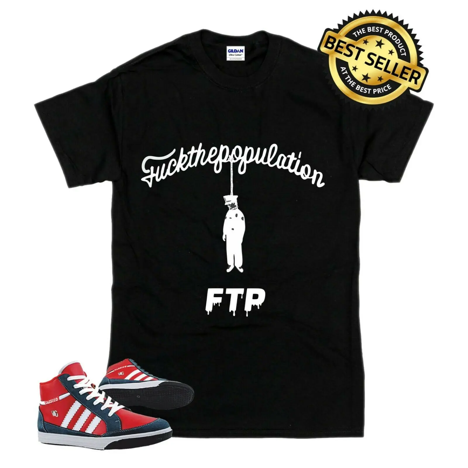 

New FTP $uicideboy$ Ghostemane Pouya Xan Uzi Lil 6ix9ine Pump 711 RARE T Shirt