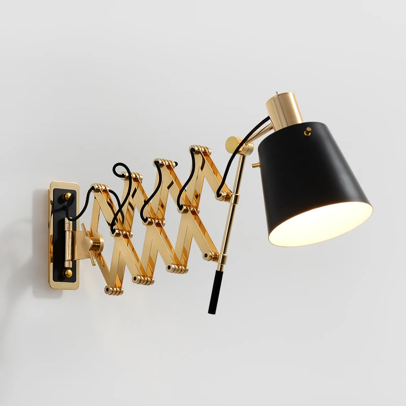 Hallway Antique retractable wall sconce Indoor Lighting for Kitchen Black iron wall lamp Bar Cafe Lighting Loft Style Wandlamp Hallway Antique retractable wall sconce Indoor Lighting for Kitchen Black iron wall lamp Bar Cafe Lighting Loft Style Wandlamp
