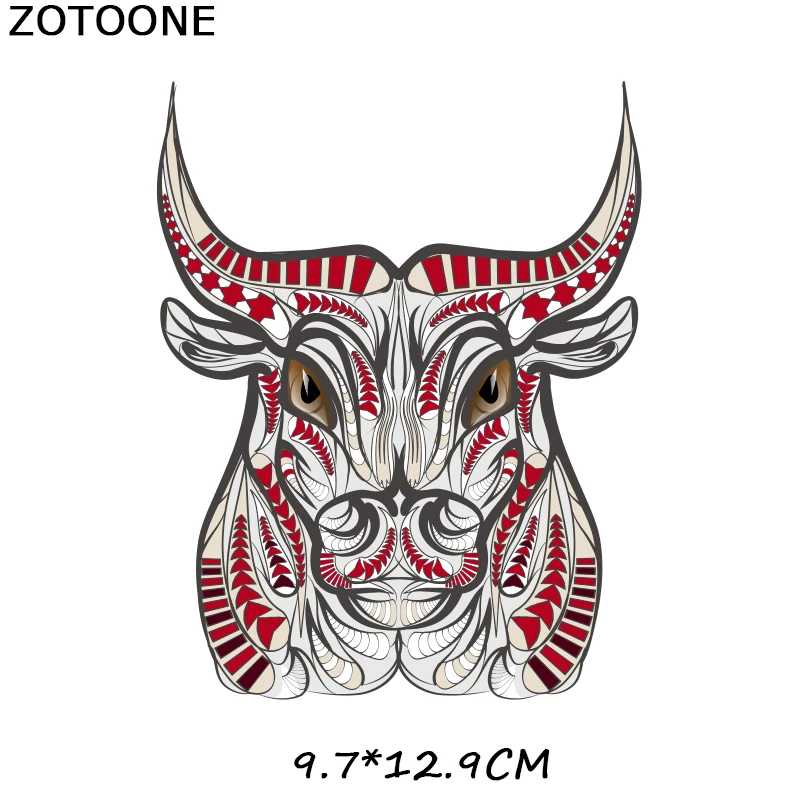 ZOTOONE красочные нашивки в виде животных, тигра, совы, наклейки с железом для одежды, футболки, аксессуары, Аппликации, теплопередача F1 - Цвет: ZT1202