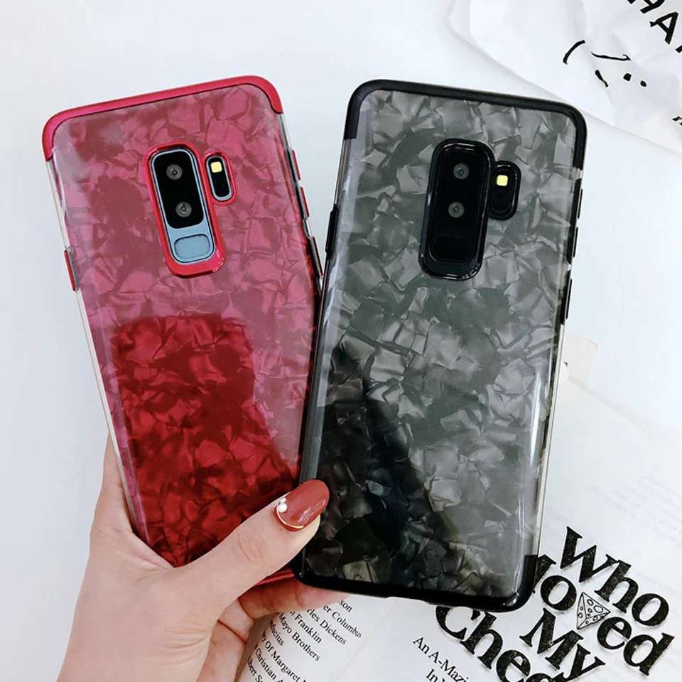 Glitter Marble Case For Samsung Galaxy A5 A6 A7 A8 Plus 2018 Silicone Cover TPU Phone Cases M10 M20 M30 A10 A30 A40S A50 |