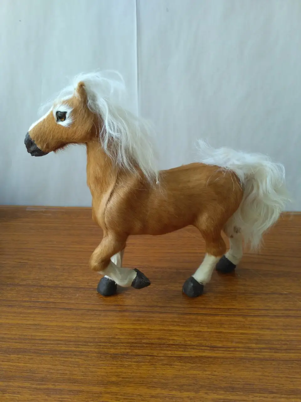 simulation horse model toy polyethylene&furs brown horse home decoration 20x20cm 