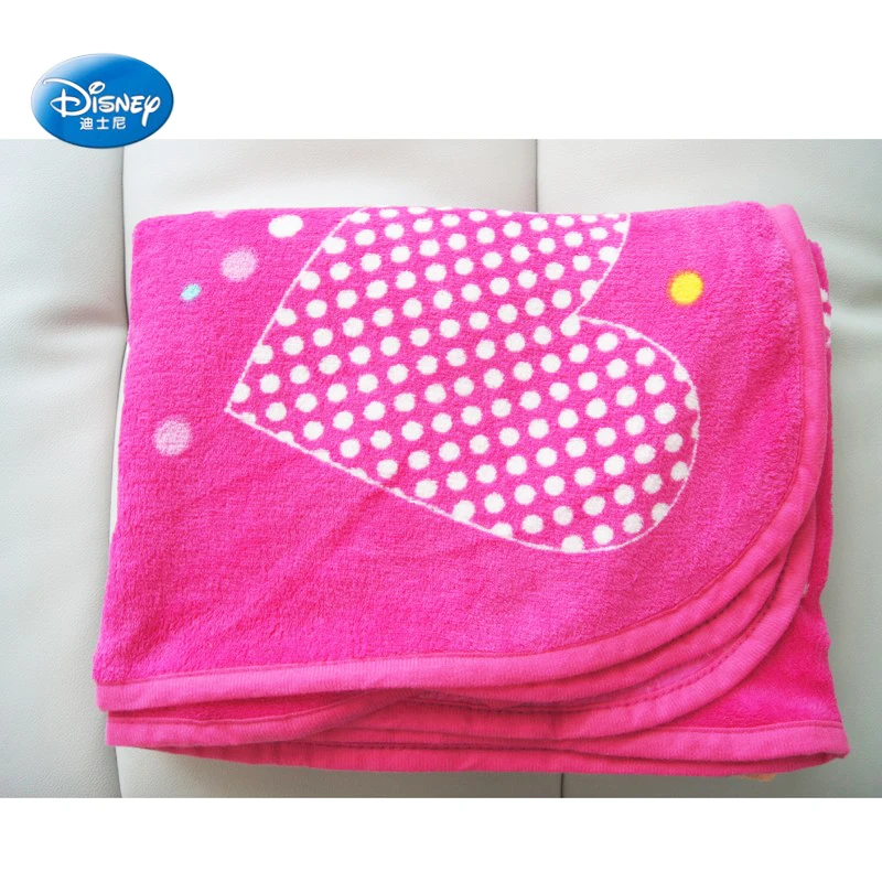 Дисней, милое розовое покрывало с изображением Минни Маус, 117x152 см, плюшевое Коралловое Флисовое одеяло для маленьких девочек, подарок на день рождения