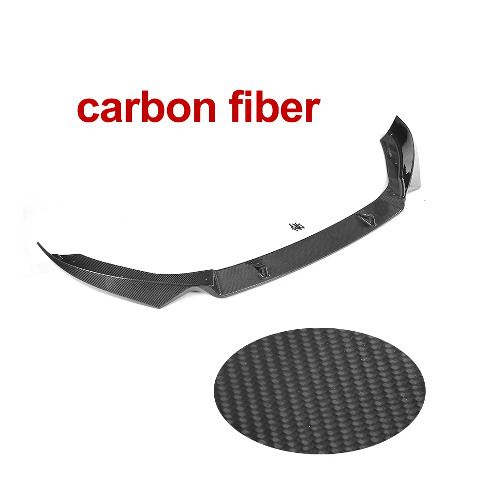 Углеродное волокно авто передний бампер губы подбородок для Volkswagen Beetle 2 двери 2012- FRP черный/углеродного волокна - Цвет: carbon fiber