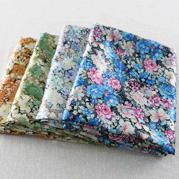 

elegant flowers print charmeuse fabric sewing diy tissue satin material for patchwork