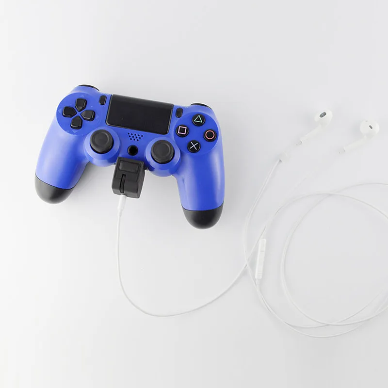 Mini 3.5mm Audio Jack Headset Adapter For PS4 Video Game Gamepads Dualshock 4 Controller With Volume Mic Control Games Accessories (1)