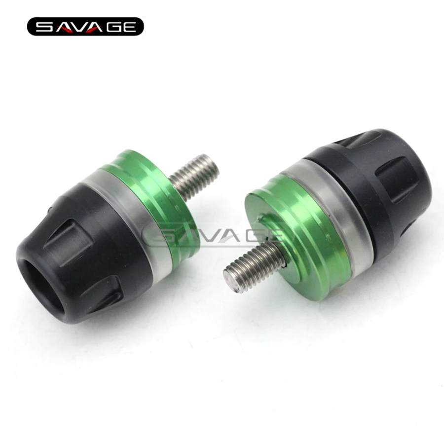 

For KAWASAKI Z800 Z1000 EX250R NINJA 250/300 Motorcycle Acrylic+Aluminum Grips Ends Bar Ends Handlebar Caps Plugs New Green