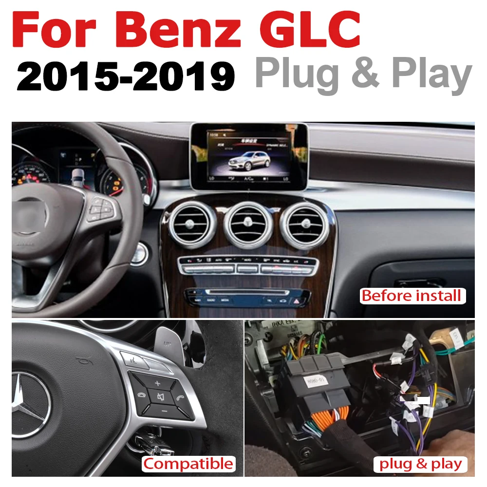 Excellent Car Audio Android 7.0 up GPS Navigation For Mercedes Benz GLC 2015~2019 NTG WiFi 3G 4G Multimedia player Bluetooth 1080P 3