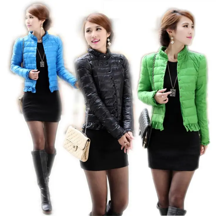 Buy Quilted Jacket 2014 New Women's Autumn Slim Short Coat Wholesale Winter