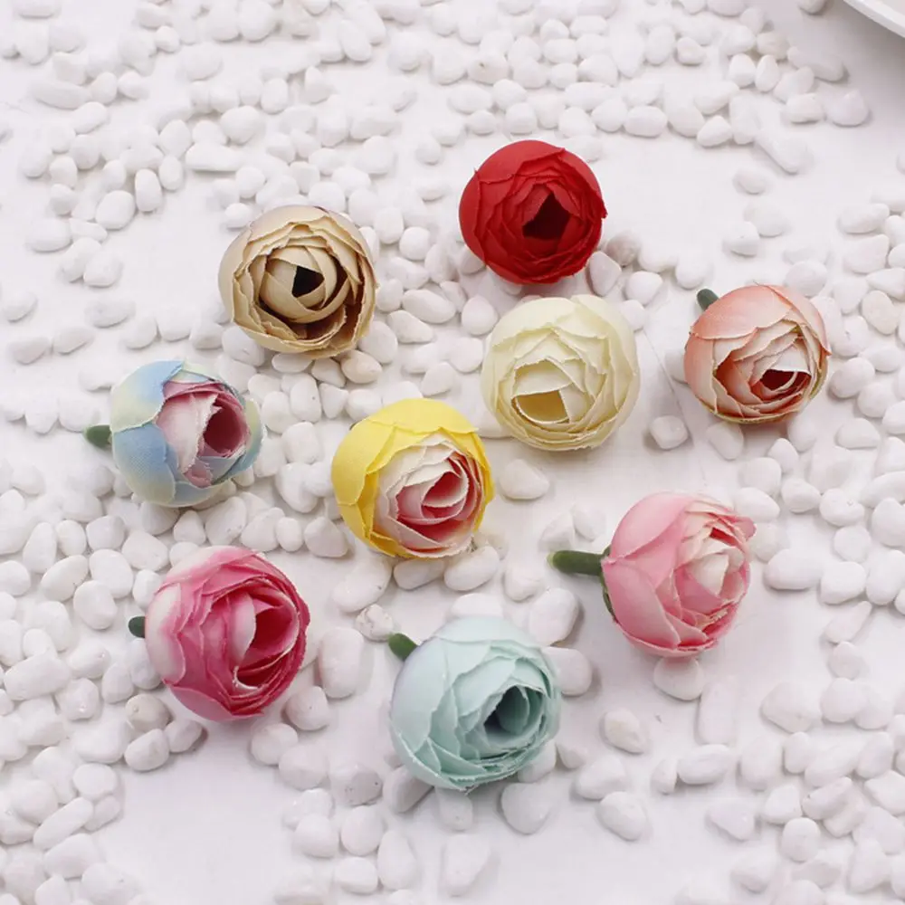 2 5cm Head 10pcs Small Silk Rose Buds Artificial Fake Flowers
